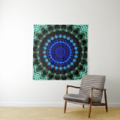 Tenture Mandala Nain Bleu (En situation (horizontale))