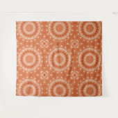 Tenture Mandala orange. (Devant (Horizontal))