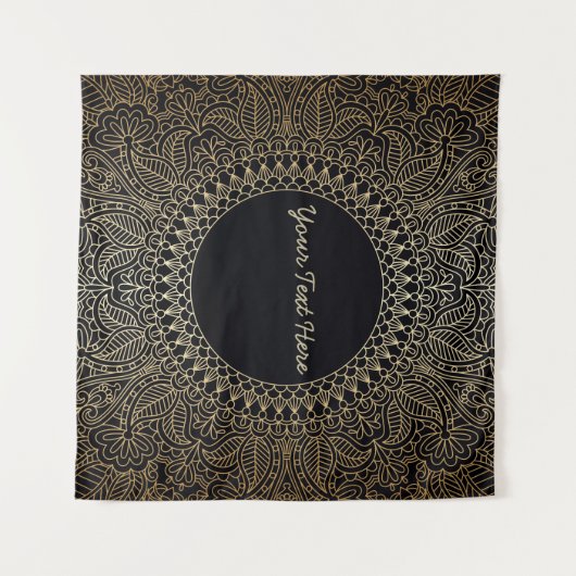 Tenture Mandala personnalisable (Devant (Horizontal))
