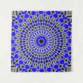 Tenture Mandala Prism (Bleu) (Devant (Horizontal))