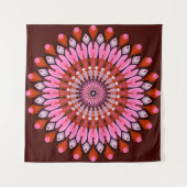 Tenture Mandala rose (Devant (Horizontal))