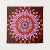 Tenture Mandala rose (Devant)