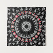 Tenture Mandala Tribal Celtique (Rouge) (Devant)