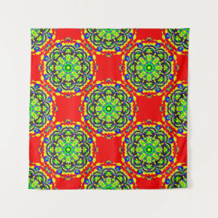 Tenture mandala vintage tribal seamless pattern illustrati