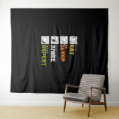 Tenture Manger Dormir Anime Répéter Idée Cadeau Cosplayer (En situation (horizontale))