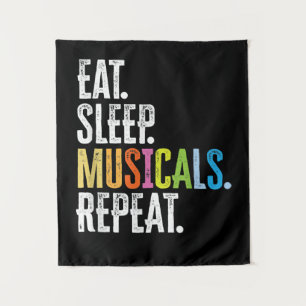 Tenture Manger Dormir Comédies Musicales Répéter Acteur Ac