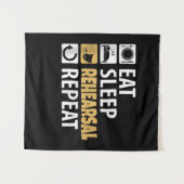 Tenture Manger Dormir Répétition Répéter - Citations de Th (Devant (Horizontal))