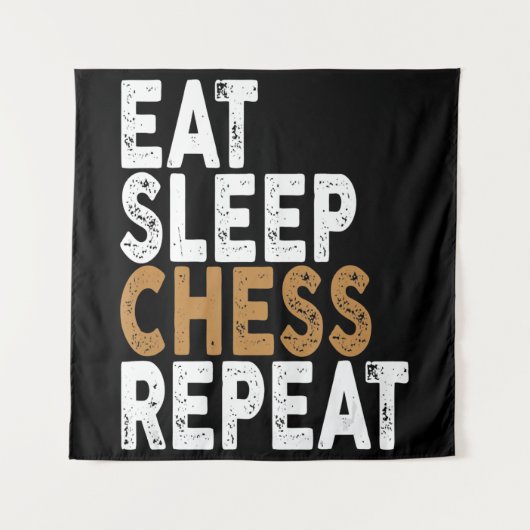 Tenture manger sommeil échecs répétition échecs (Devant)