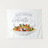 Tenture Mangez plus de plantes frais motivation salade let (Devant (Horizontal))