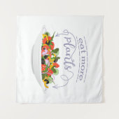 Tenture Mangez plus de plantes frais motivation salade let (Devant (Horizontal))