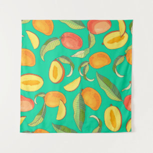 Tenture Mango Medley : Motif de fruits tropicaux