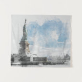 Tenture Manhattan Nyc Liberty Statue (Devant (Horizontal))