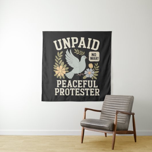 Tenture manifestant pacifique non rémunéré (En situation)