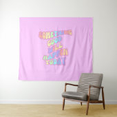 Tenture Manifestation, Rose, Preppy, Bonnes choses (En situation (horizontale))