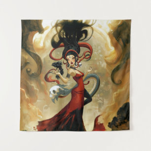 Tenture Manifeste intention Occult Dark Witchy AI Art