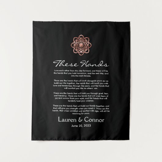 Tenture Manipulation du Mariage irlandais Keepsaké Celtic  (Devant)