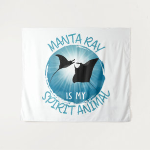 Tenture Manta Ray est mon esprit animal