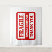Tenture Manutention fragile avec soin (Devant)