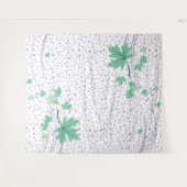 Tenture Maple feuille menthe et lavande pois (Devant (Horizontal))