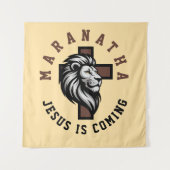 Tenture Maranatha Jesus is coming  (Devant)