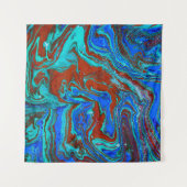Tenture Marbled liquid unique patternabstract,acrylic,art, (Devant)