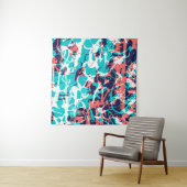 Tenture Marbled paper art background, with bright and pret (En situation (horizontale))