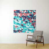 Tenture Marbled paper art background, with bright and pret (En situation)