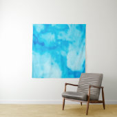 Tenture Marbre blanc bleu texture avec motif naturel (En situation (horizontale))