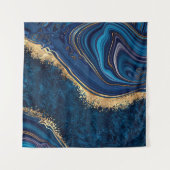 Tenture marbre bleu arrière - plan abstrait agate granite (Devant (Horizontal))