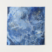 Tenture Marbre bleu et texture or (Devant (Horizontal))