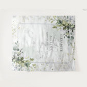 Tenture Marbre de verdure de eucalyptus bleu poussiéreux é (Devant (Horizontal))