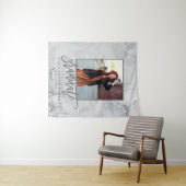 Tenture MARBRE ET OR ROSE faire-part DE DIPLÔME (En situation (horizontale))