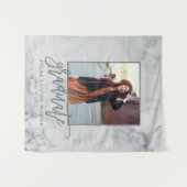 Tenture MARBRE ET OR ROSE faire-part DE DIPLÔME (Devant (Horizontal))