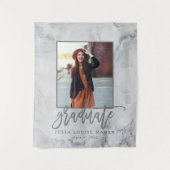 Tenture MARBRE ET OR ROSE faire-part DE DIPLÔME (Devant)