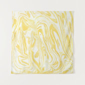 Tenture Marbre jaune élégant : Texture dessinée à la main (Devant (Horizontal))