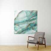 Tenture Marbre Multicolore : Onyx effet verre. (En situation)