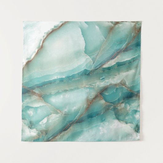 Tenture Marbre Multicolore : Onyx effet verre. (Devant)