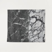 Tenture Marbre noir et blanc Moderne Glam Tendance (Devant (Horizontal))