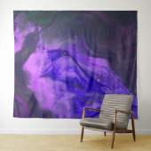 Tenture *~* Marbre Turquoise Magenta Rose Art Abstrait (En situation (horizontale))