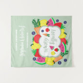 Tenture Marché des fermiers cultivés localement Anniversai (Devant (Horizontal))