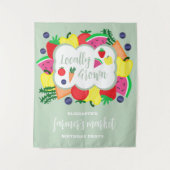 Tenture Marché des fermiers cultivés localement Anniversai (Devant)