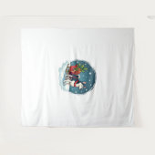 Tenture Marche Husky Festive (Devant (Horizontal))