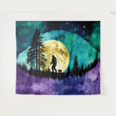 Tenture Marche Sasquatch avec animal Bear petit (Devant (Horizontal))