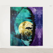 Tenture Marche Sasquatch avec animal Bear petit (Devant)