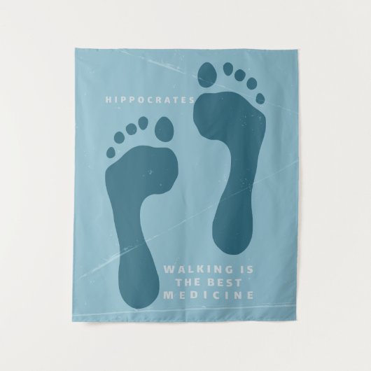 Tenture Marcher est le meilleur médicament Hippocrate cita (Devant)