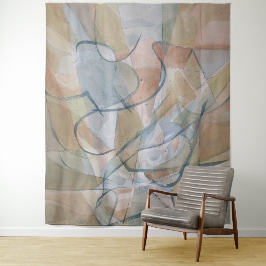 Tenture Marcheur à main (En situation)