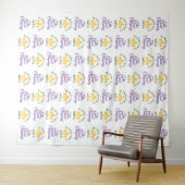 Tenture Mardi Gras | Fond de répétition pour photos (En situation (horizontale))