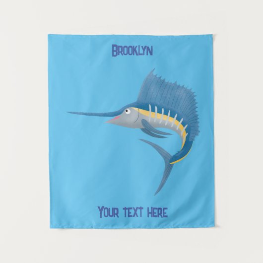 Tenture Marée de plaisance de l'espadon (Devant)