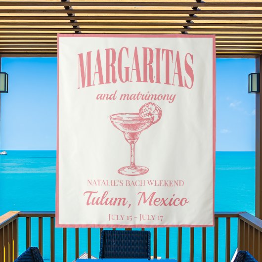Tenture Margaritas Et Mariage Cocktail Social Itinéraire