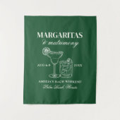 Tenture Margaritas & Mariage Bachelorette Week-end (Devant)